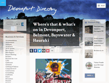 Tablet Screenshot of devonportdirectory.co.nz